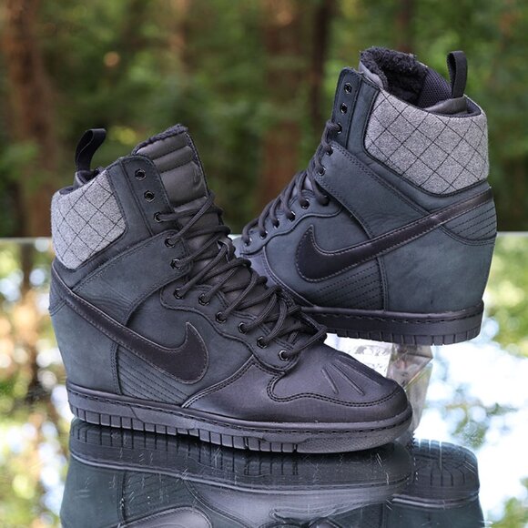 Nike Dunk Sky High Sneakerboot Black - Picture 1 of 12
